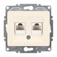 Günsan Fantasy Krem İkili Data Prizi (2 x RJ45 Cat5E)