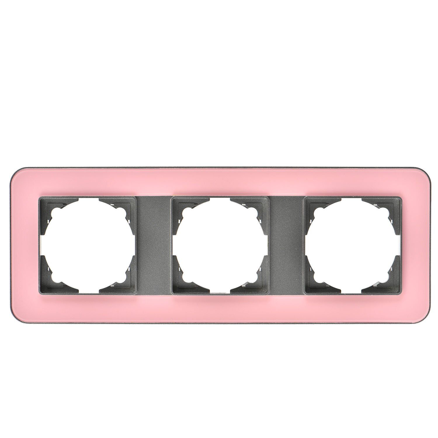 Günsan Radius Füme & Powdery Pink Üçlü Çerçeve
