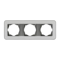 Günsan Radius Elements Üçlü Çerçeve Füme / Silver Light