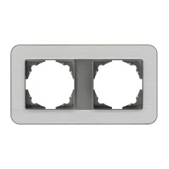 Günsan Radius Füme & Silver Light İkili Çerçeve