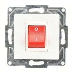 Günsan Eqona Beyaz Vidalı Boiler Anahtar - 10AX 250V