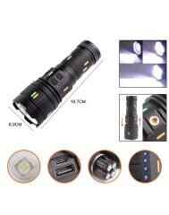 5000 LÜMEN CREE TG LED ŞARJ GÖSTERGELİ EL FENERİ WATTON WT-731