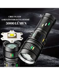 5000 LÜMEN CREE TG LED ŞARJ GÖSTERGELİ EL FENERİ WATTON WT-731