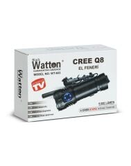 CREE Q8- XPG 8+1 LED ŞARJLI EL FENERİ WATTON WT-623