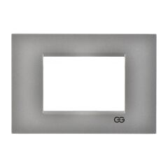 Günsan Domino Gümüş Flat Üçlü Çerçeve - 3M