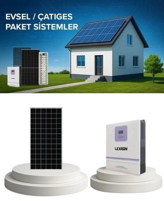 Ev Çatı Güneş Paneli Paket Sistemler